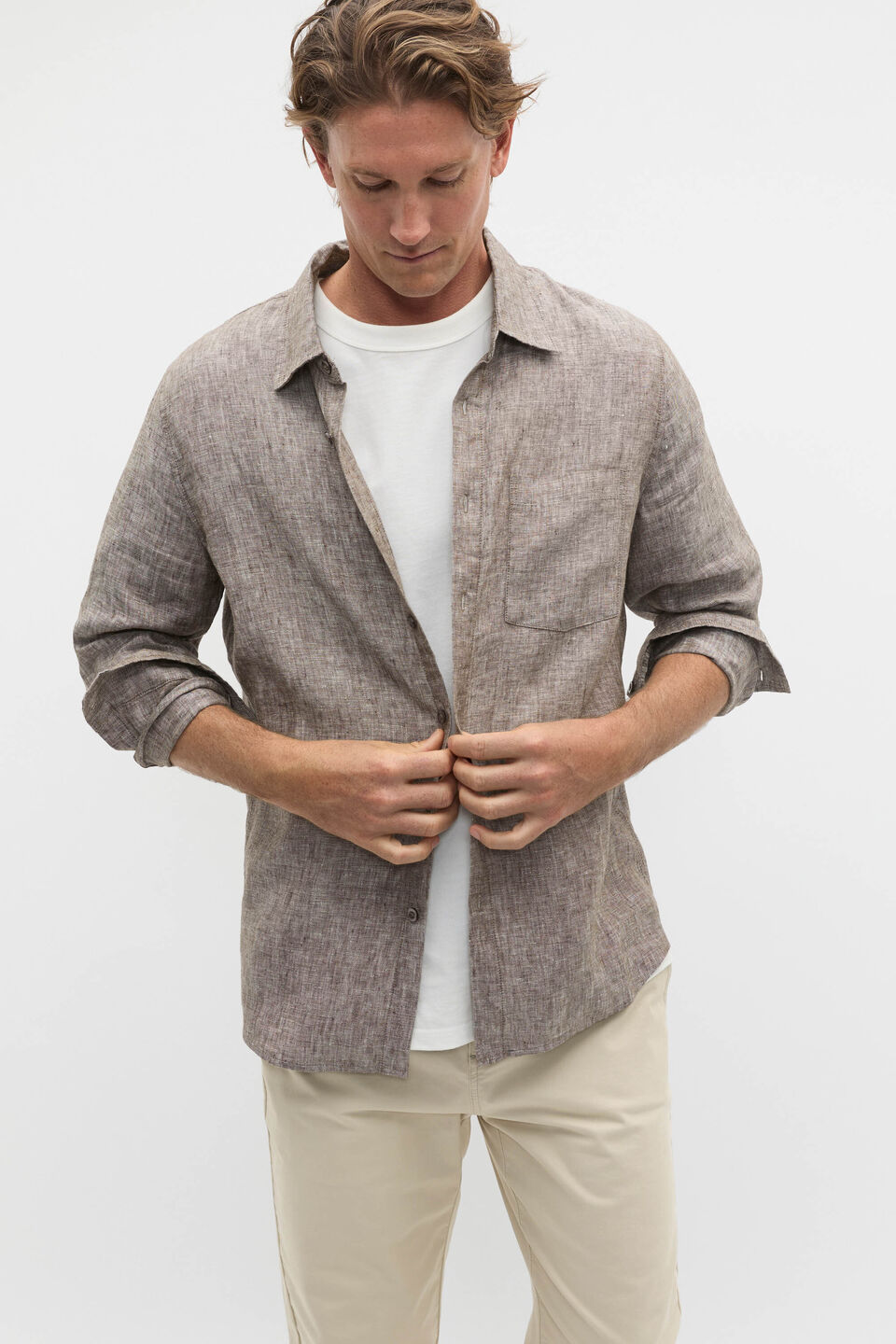 Linen Everyday Shirt  Cocoa