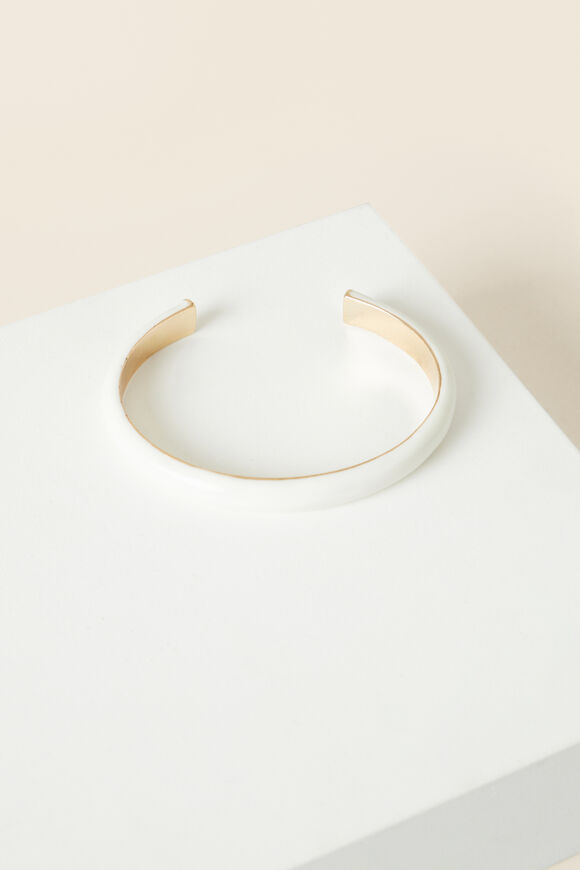 Enamel Cuff  Oat  hi-res