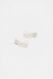 Grosgrain Pearl Bow Duck Clips  Classic Cream  hi-res