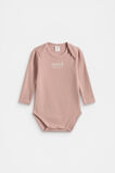 Logo Waffle Bodysuit  Blush Pink  hi-res