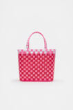 Woven Tote  Strawberry Red  hi-res