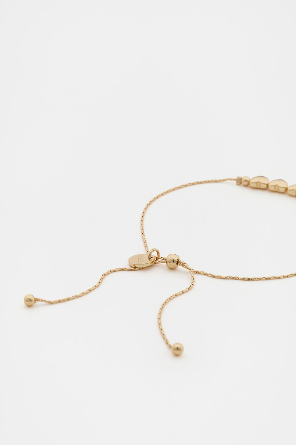 Hearts Toggle Bracelet  Gold