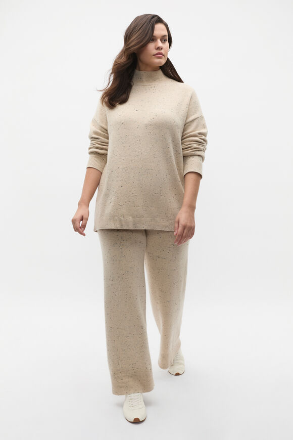 Fleck Knit Pant  Latte Fleck  hi-res