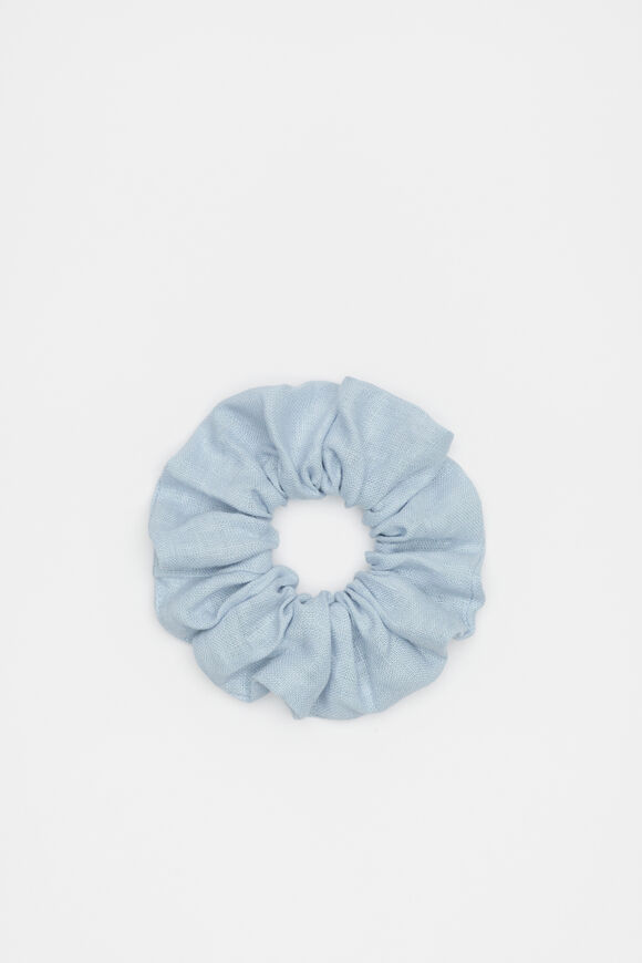 Linen Scrunchie  Bluebell  hi-res