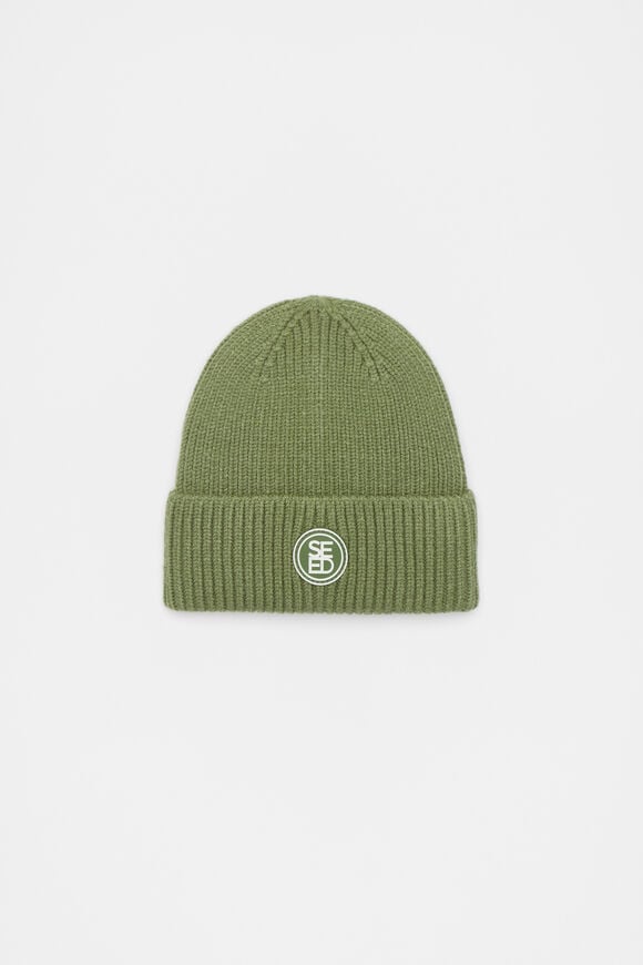Rib Beanie  Dark Sage  hi-res