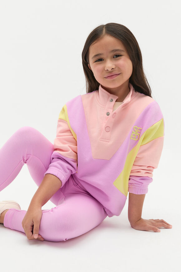 Spliced Logo Sweat  Fairy Floss  hi-res