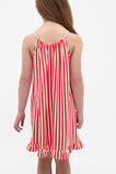 Stripe Logo Dress  Strawberry Red  hi-res