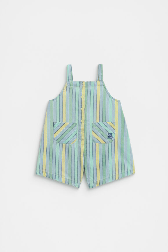 Chambray Stripe Overall  Multi  hi-res
