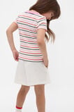 Stripe Rib Logo Tee  Candy Pink Multi  hi-res