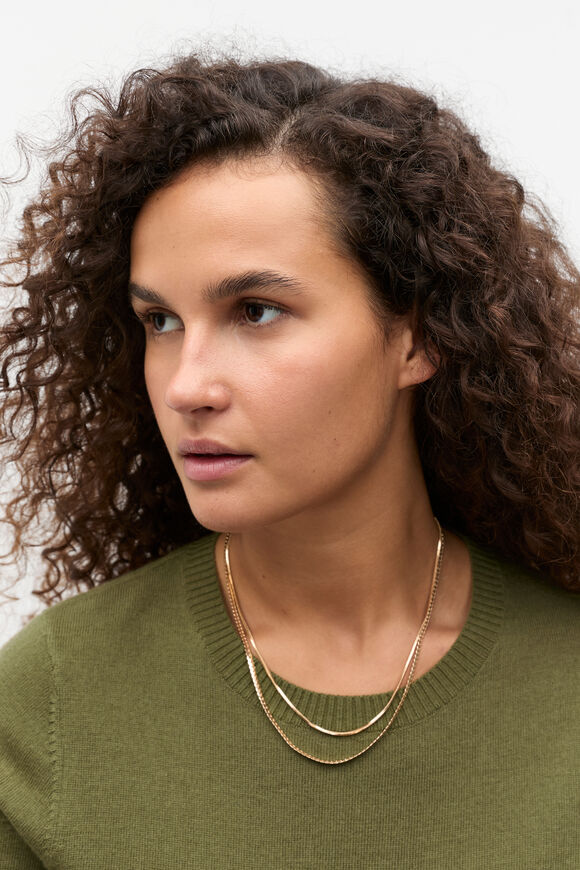 Duo Chain Necklace  Gold  hi-res