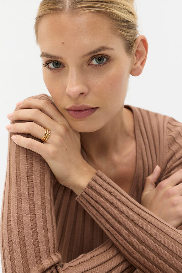 Waterproof Ring Set  Gold  hi-res