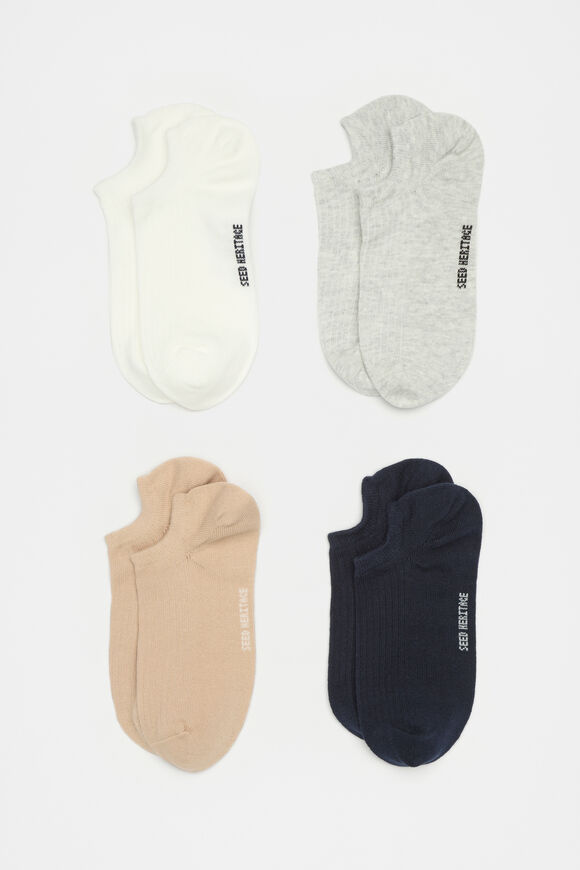 4 Pack Sneaker Socks  Twilight Blue Multi  hi-res