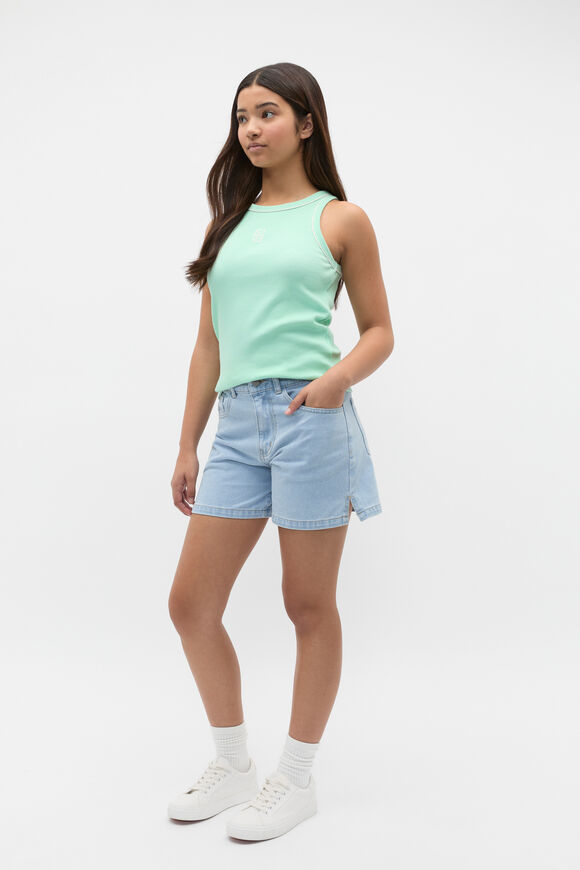 Core Logo Rib Tank  Mint Sorbet  hi-res