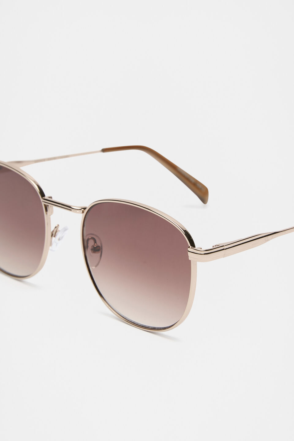 Ava Metal Sunglasses  Gold