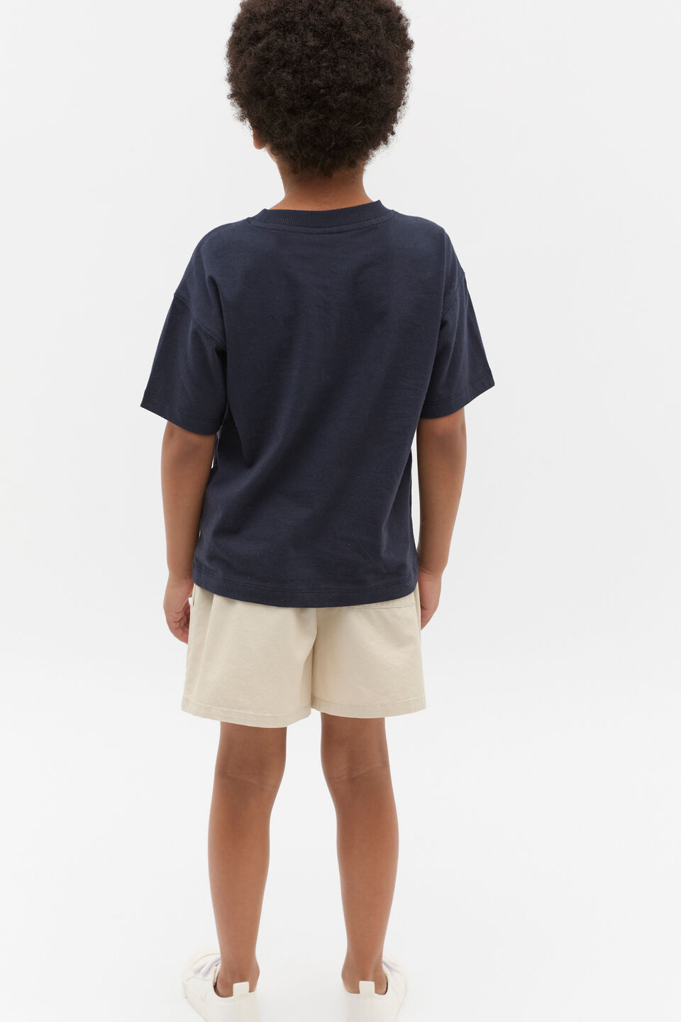 Core Oversized Logo Tee  Midnight Blue