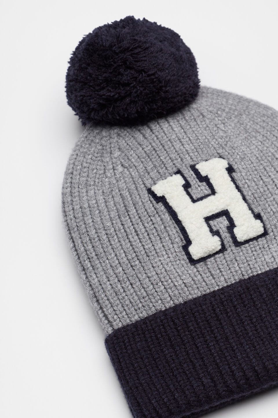Colourblock Initial Beanie  H