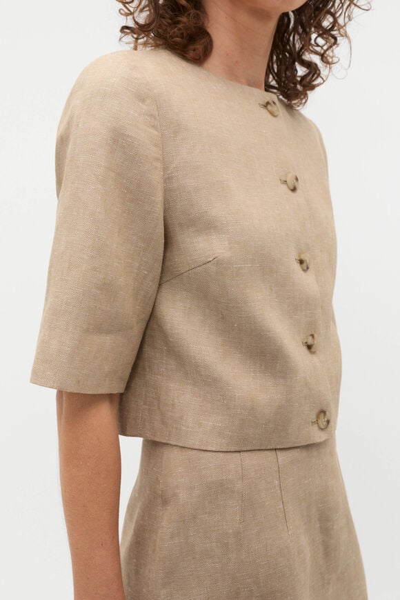 Crossdye Half Sleeve Top  Rye Crossdye  hi-res