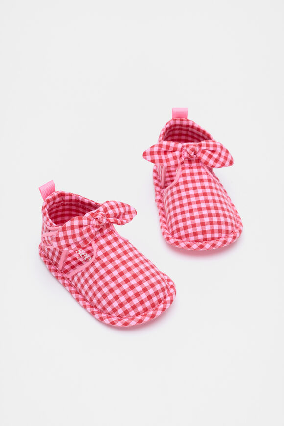 Mini Gingham Pram Shoe  Gingham  hi-res