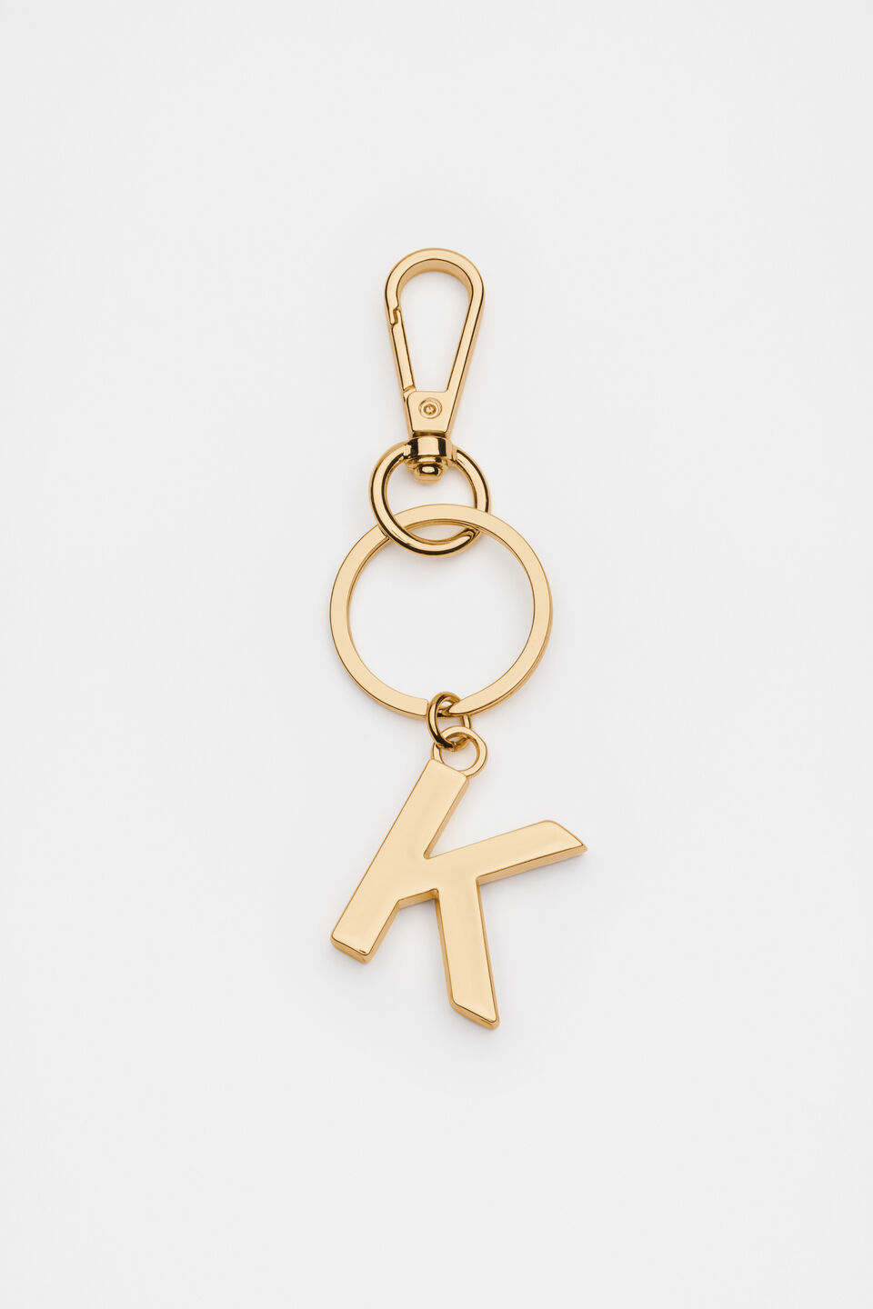 Gold Initials Keyring  K