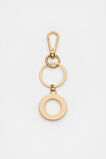 Gold Initials Keyring  O  hi-res