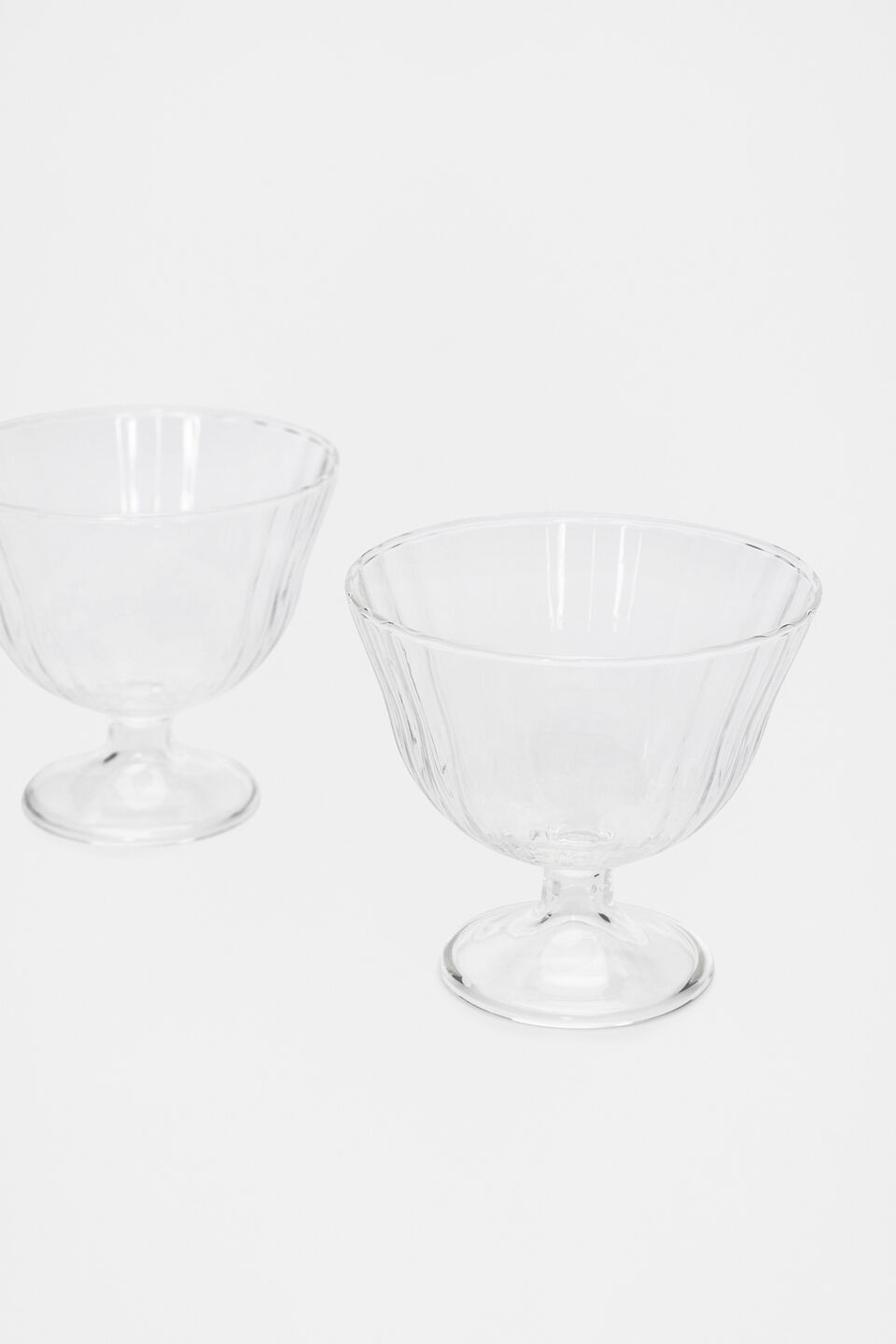 Selene Gelati Glass Set of 2  Clear