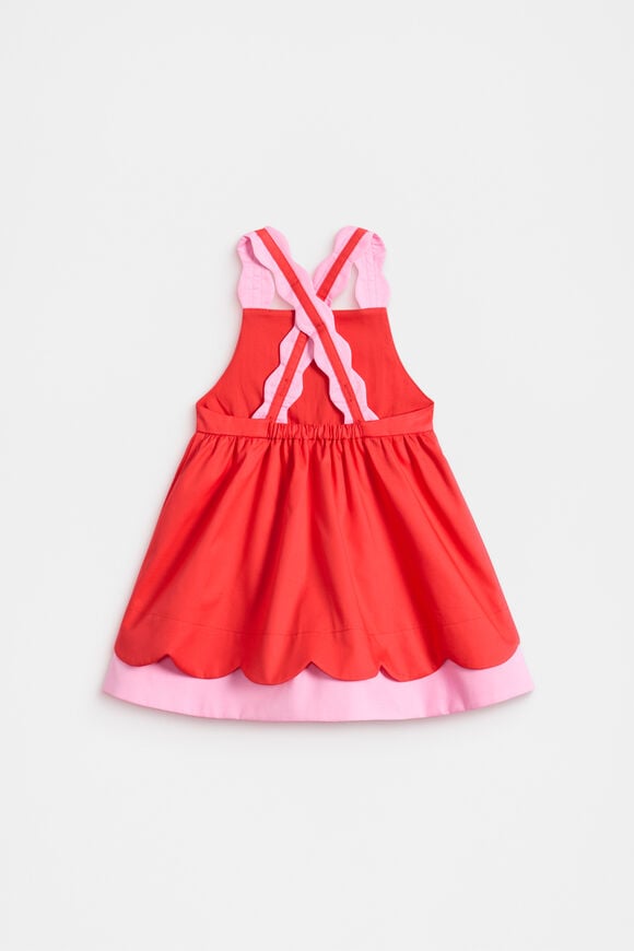 Scallop Dress  Strawberry Red  hi-res