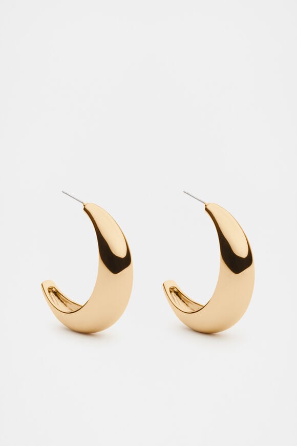 Crescent Hoops  Gold  hi-res