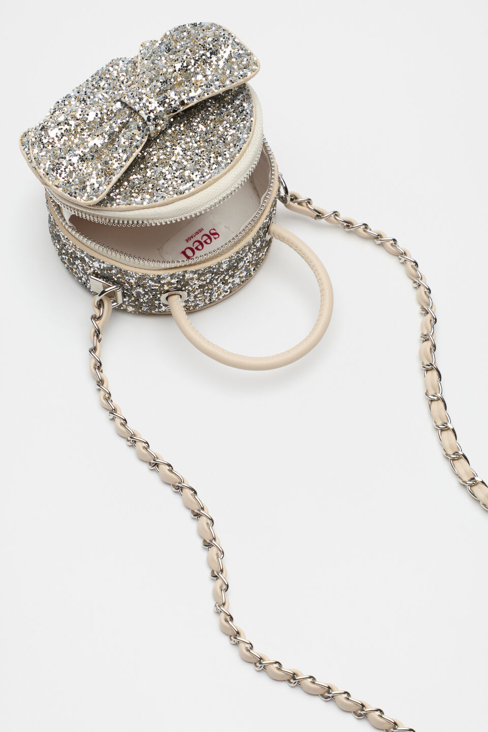 Mini Bow Cross Body  Pale Gold