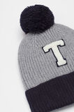 Colourblock Initial Beanie  T  hi-res