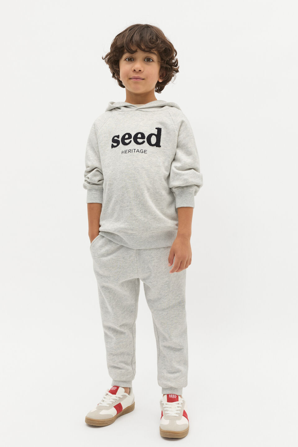 Slim Track Pant  Light Grey Marle