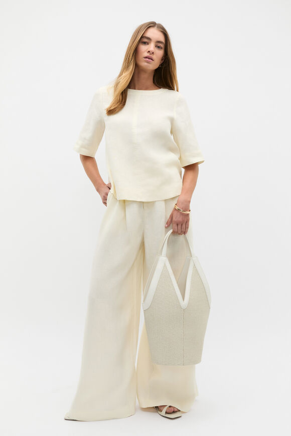 Core Linen Tee  Buttercream  hi-res