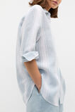 Linen Oversized Shirt  Bluebell Stripe  hi-res