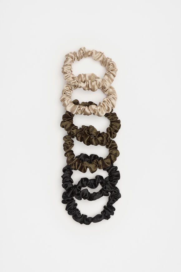 Mini Scrunchie  Olive Leaf  hi-res