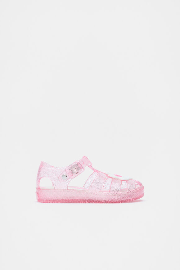 Mini Daisy Jelly Sandal  Pink Glitter  hi-res