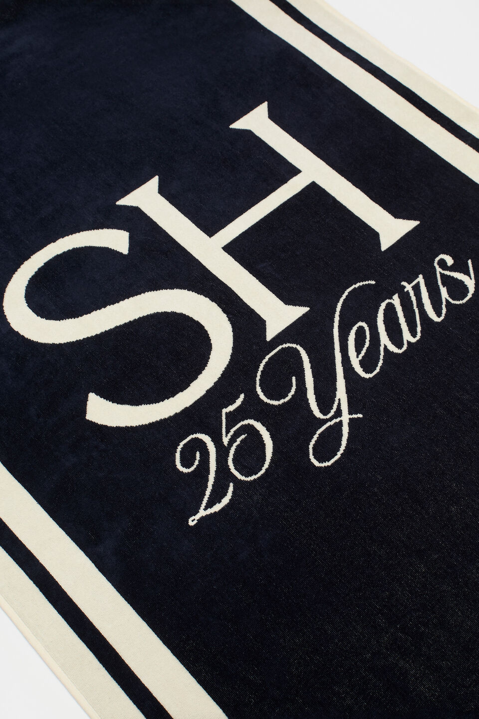 25 Anniversary Beach Towel  Twilight Blue