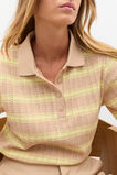 Textured Stripe Polo  Lemongrass Stripe  hi-res