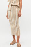 Jacquard Knit Skirt  Ecru  hi-res