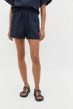 Linen Wave Scallop Short  Twilight Blue  hi-res