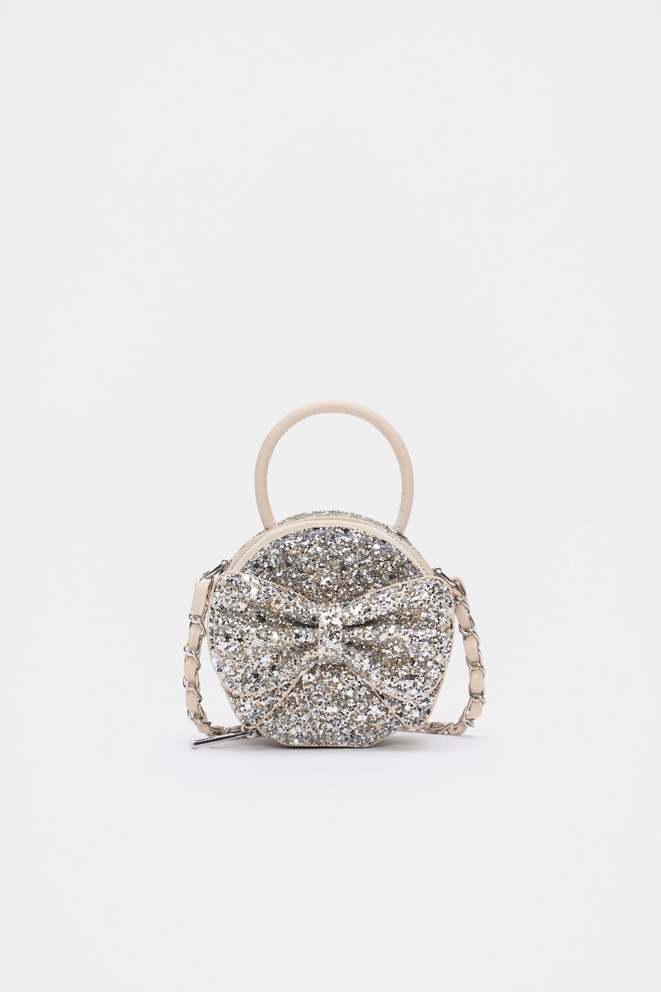 Mini Bow Cross Body  Pale Gold