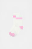 Stripe Rib Sock  Candy Pink  hi-res