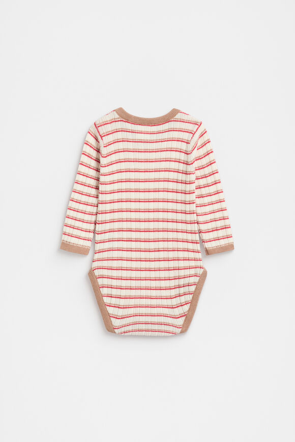 Stripe Knit Bodysuit  Multi  hi-res