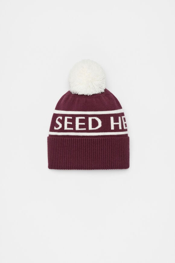 Collegiate Beanie  Deep Berry  hi-res