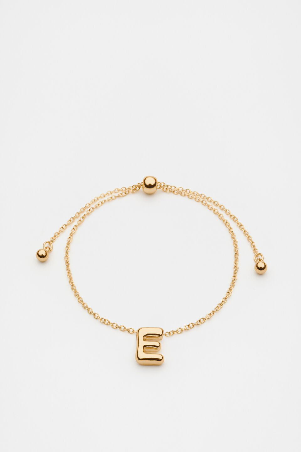 Bubble Letter Bracelet  E
