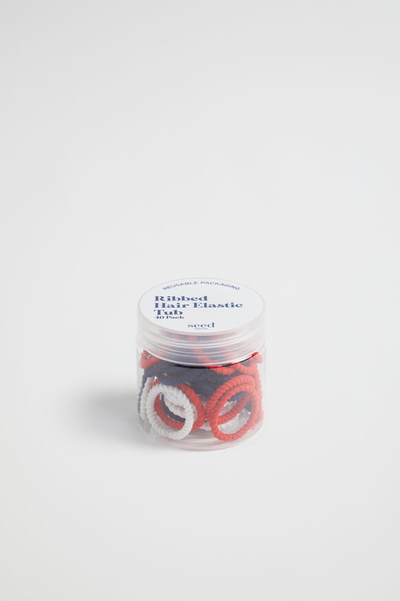 Mini Hair Elastics Tub  School  hi-res