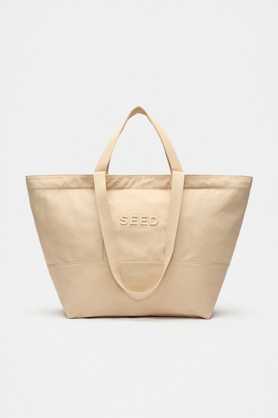 Seed Overnight Tote  Ecru