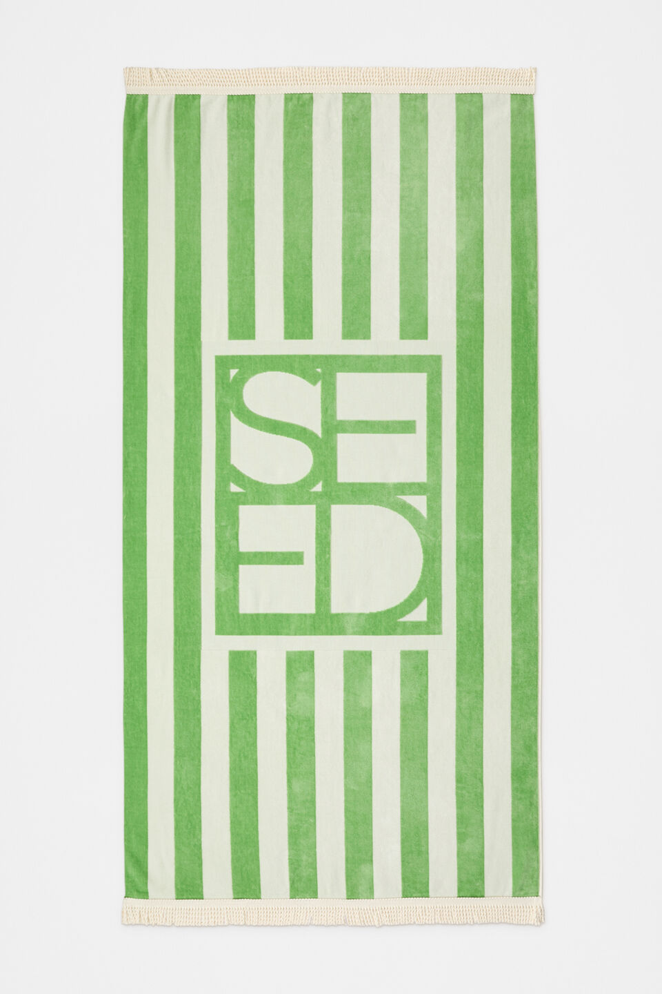 Resort Logo Beach Towel  Green Apple
