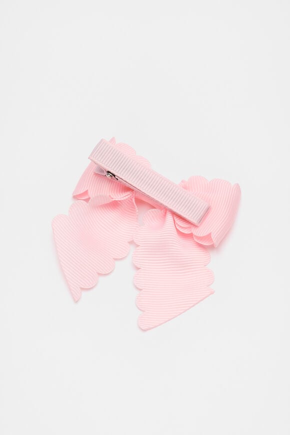 Heritage Scallop Bow Duck Clip  Rose Petal  hi-res