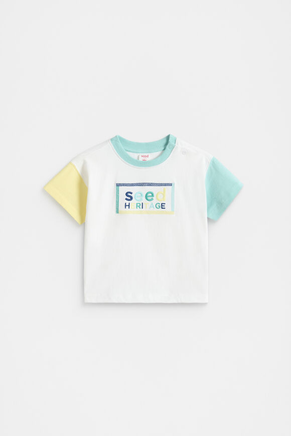Colourblock Logo Tee  Multi  hi-res