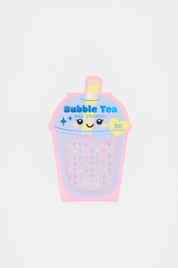 Bubble Tea Nail Stickers  Multi  hi-res