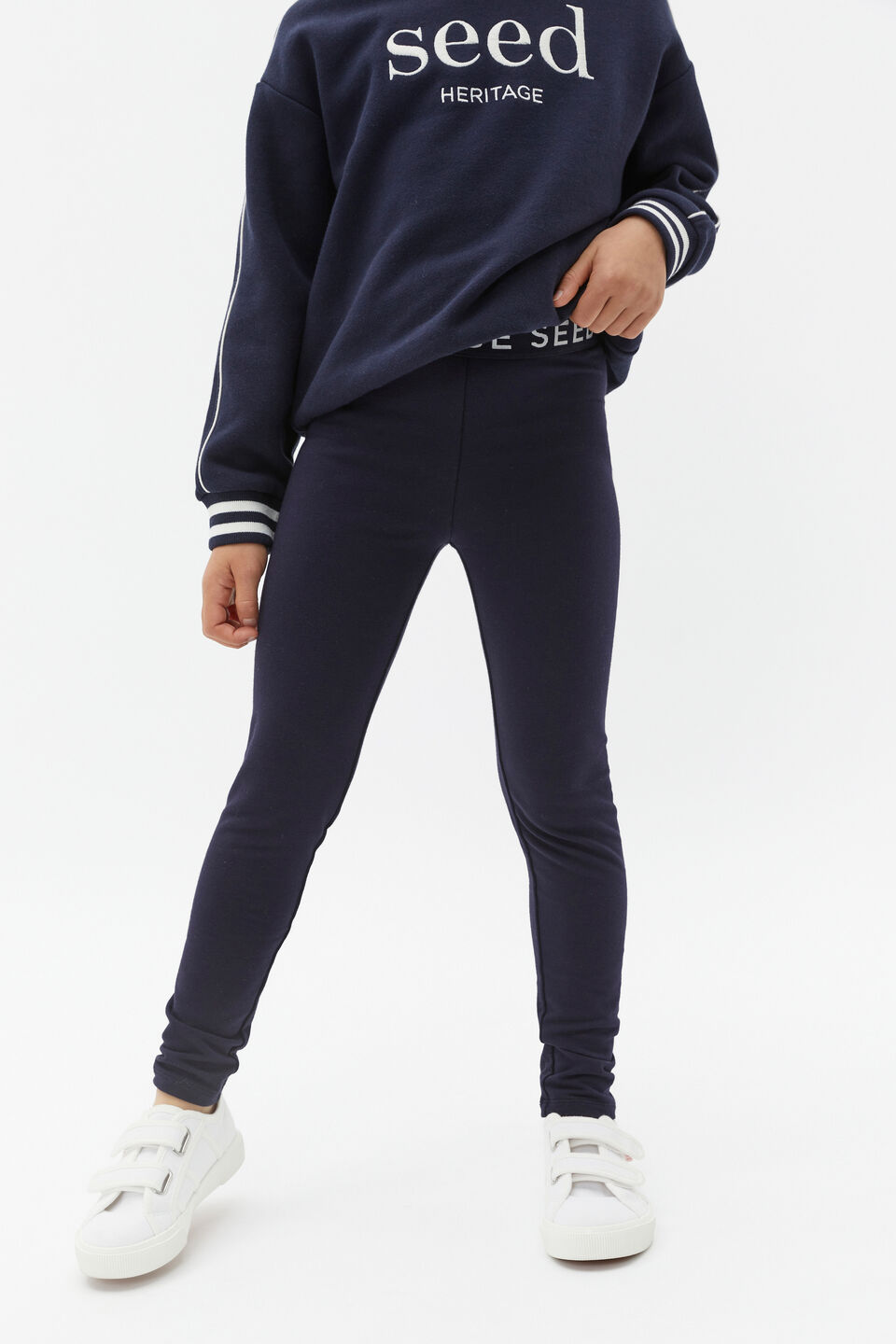Core Terry Legging  Midnight Blue
